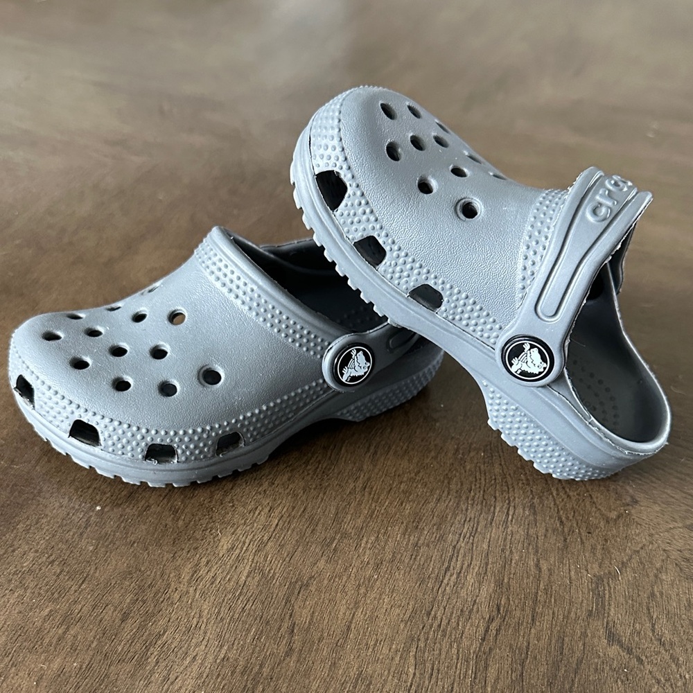 Grey toddler CROC Sandals - Classic Comfort